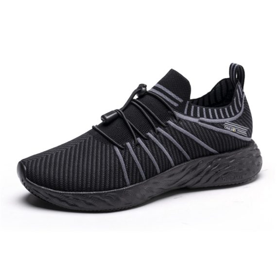 2023 New Black Running Shoes for Men Waterproof Breathable Training Sneakers Male Outdoor Anti-Slip Trekking Sports Shoes